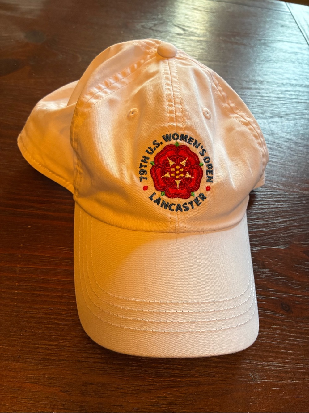 U.S. Women's Open Lancaster Embroidered White Baseball Cap